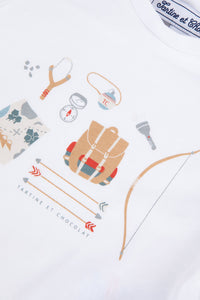 T-shirt Baby Summer Camp - Grenade