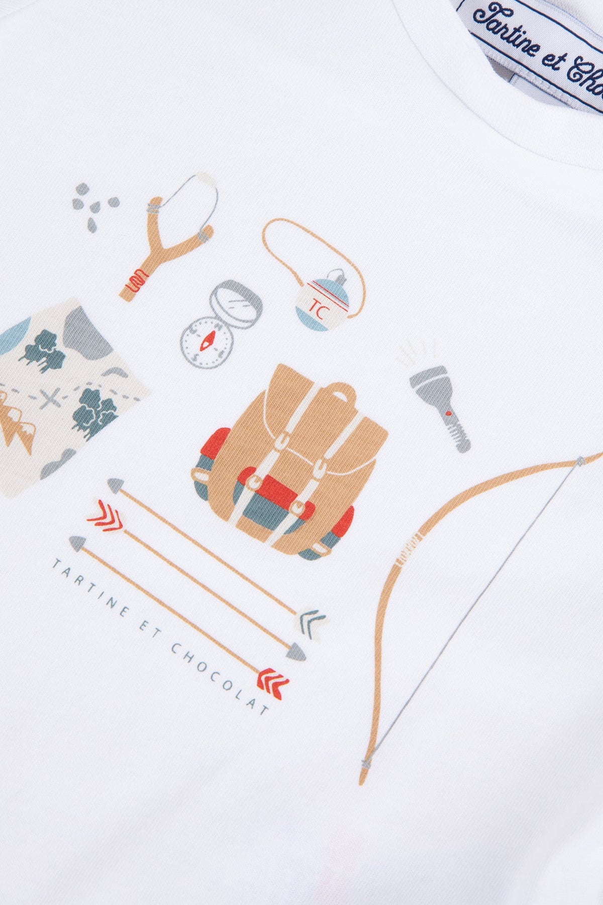 T-shirt Baby Summer Camp - Grenade