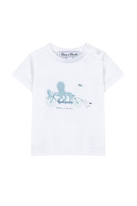 T-shirt Baby Carnet De Voyage - Vert De Gris