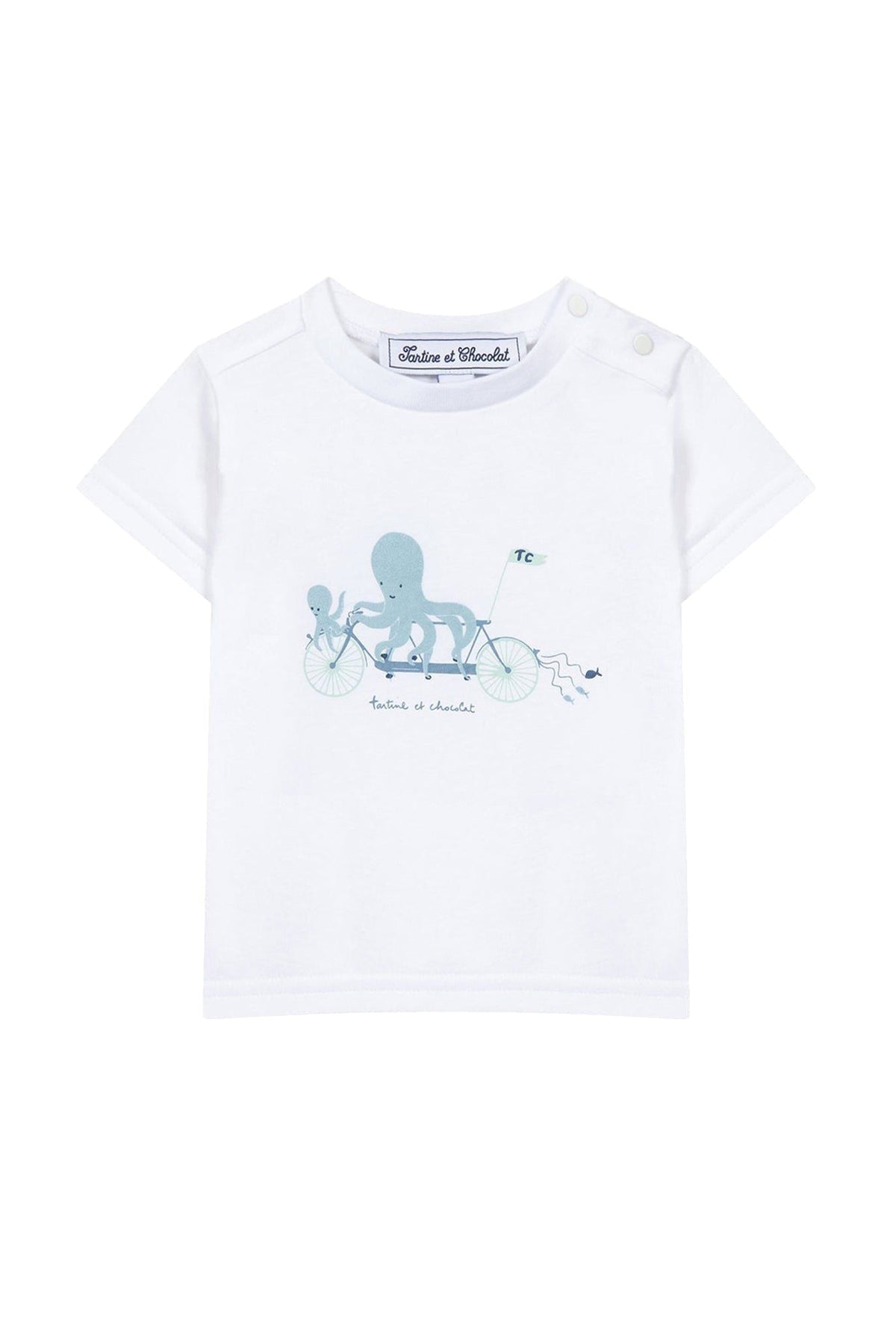 T-shirt Baby Carnet De Voyage - Vert De Gris