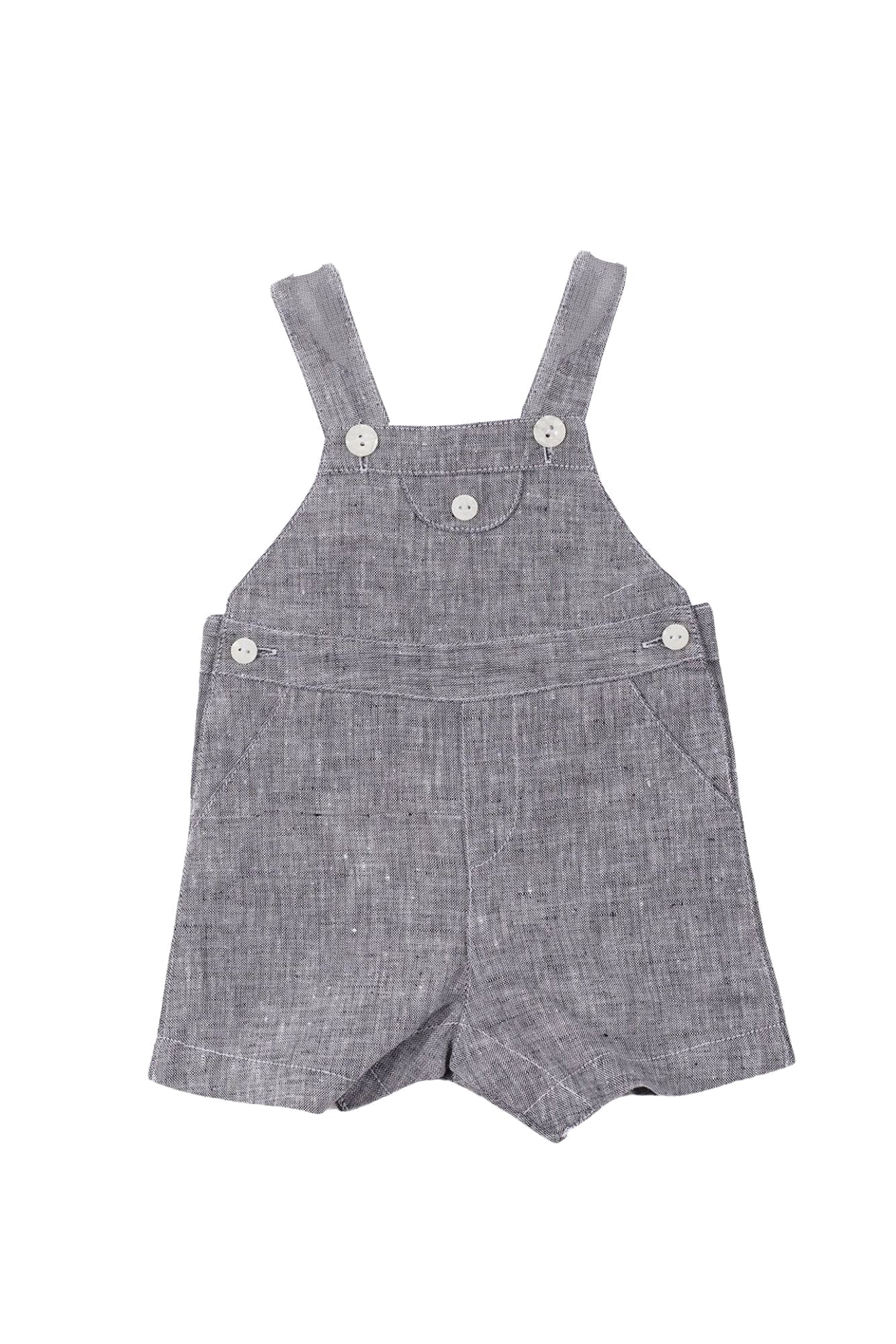 Salopette Baby Ceremonie en lin - Graphite