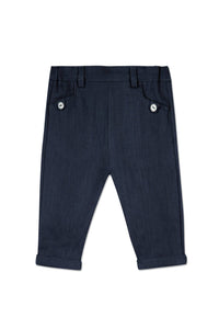 Baby Ceremonie linen trousers - Navy