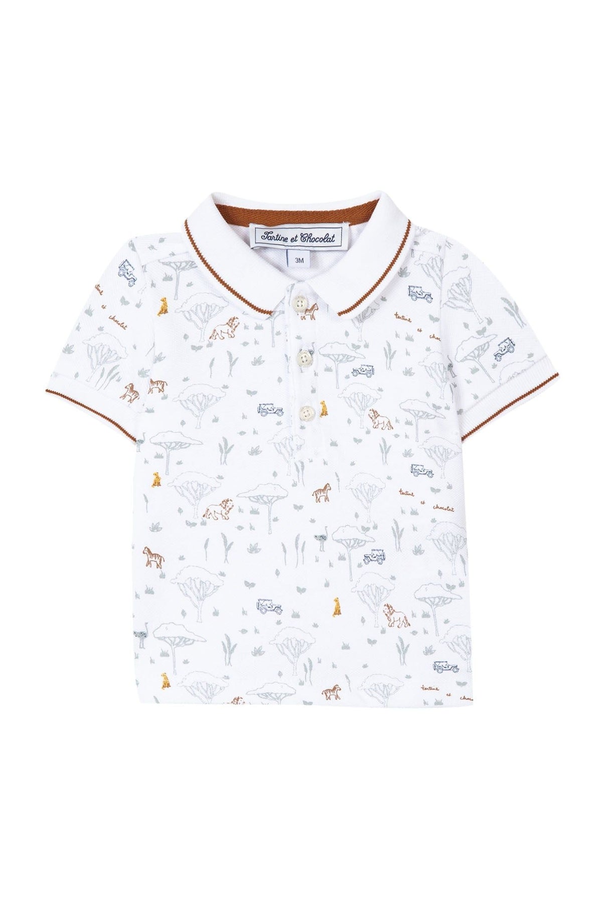Polo Baby Explorateur - Blanc
