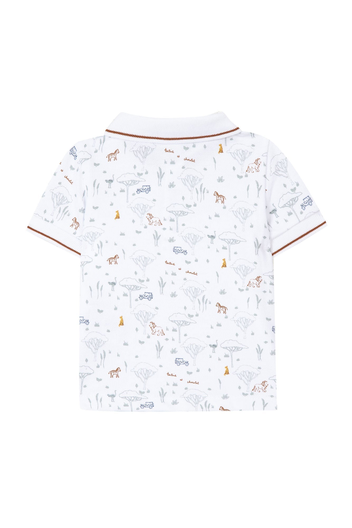 Baby Explorateur polo shirt - White