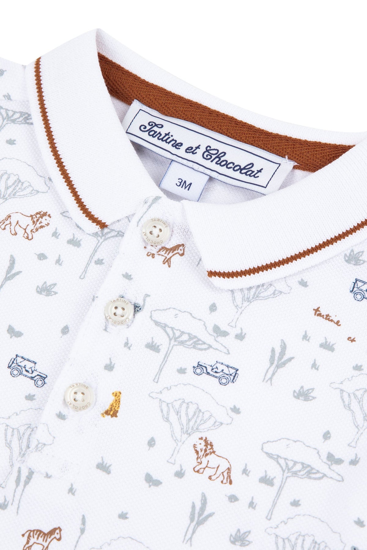 Polo Baby Explorateur - Blanc