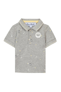 Polo Baby Tc Club - Gris Clair Chiné