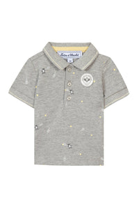 Gris Clair Chine / Polo Baby Tc Club - Gris Clair Chiné