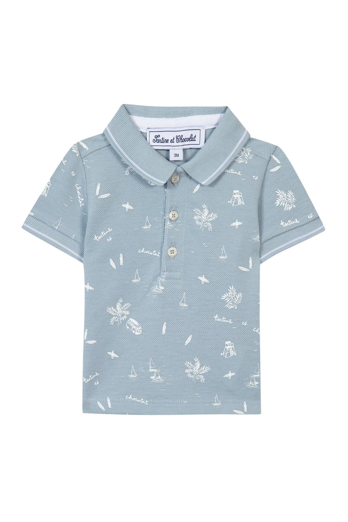 Polo Baby Carnet De Voyage - Bleu Nuage