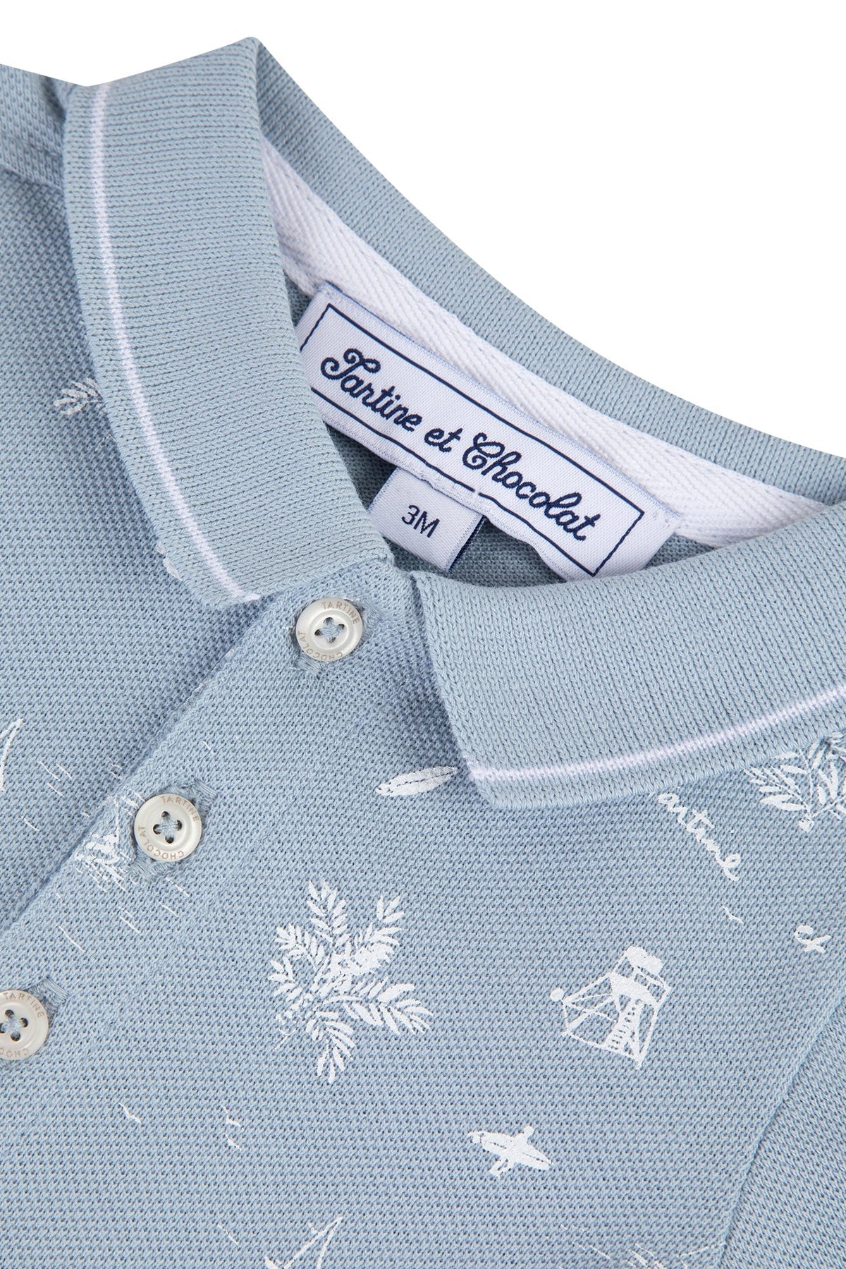 Polo Baby Carnet De Voyage - Bleu Nuage