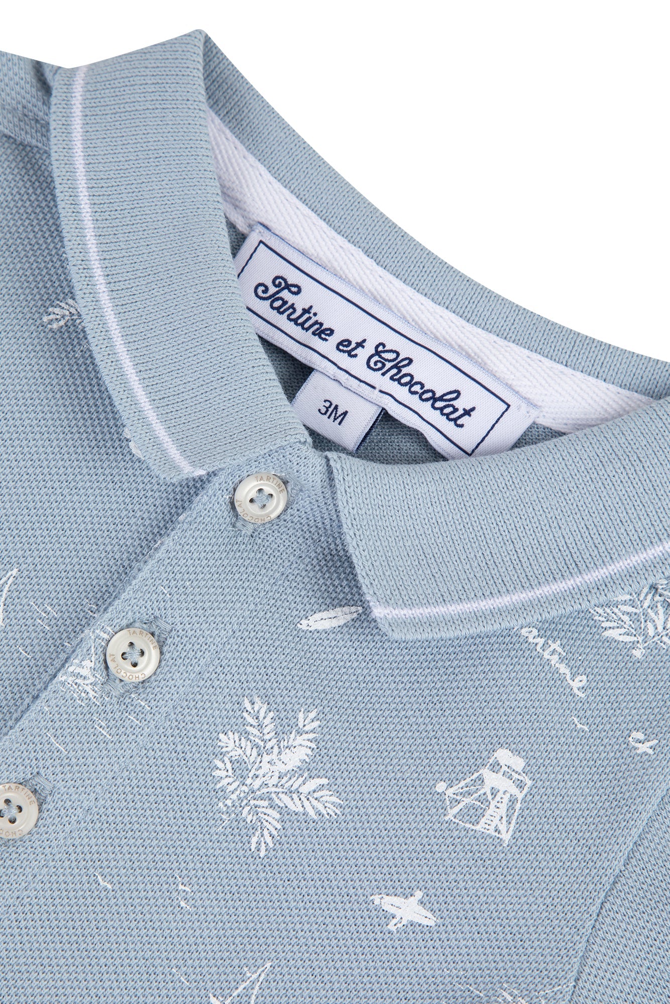 Polo Baby Carnet De Voyage - Bleu Nuage