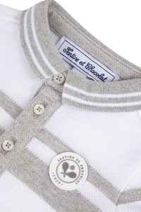 Baby Tc Club polo shirt - Mottled light grey