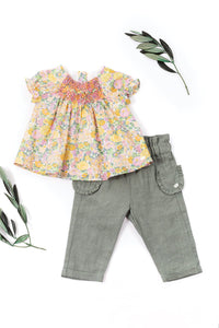 Baby Reves Poetiques Blouse - Pale Pink