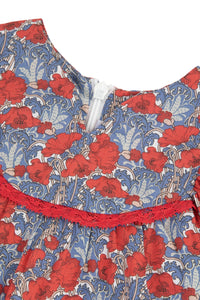 Blouse Baby Parfum Bucolique - Coquelicot