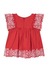 Blouse Baby Parfum Bucolique - Coquelicot