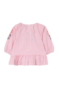 Jardin d'éte blouse - Medium pink
