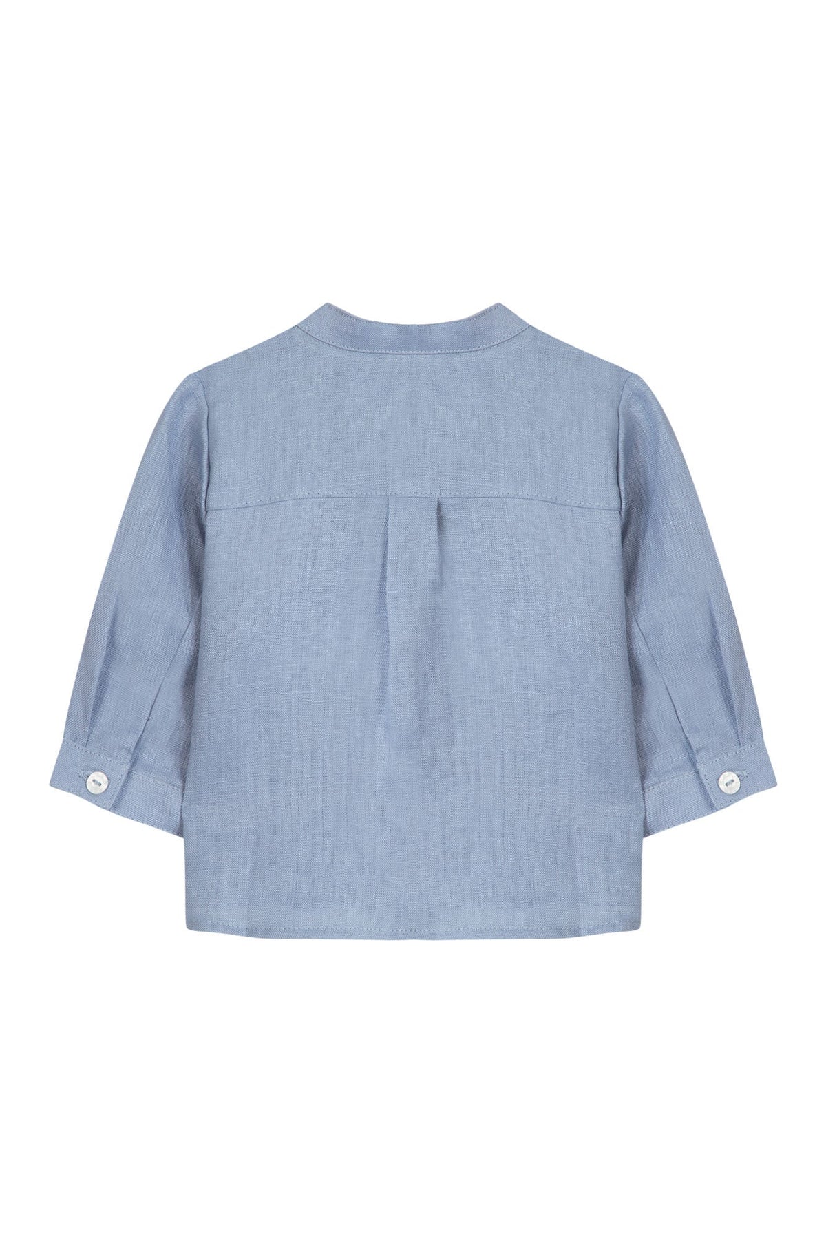 Chemise Baby Carnet De Voyage en lin - Cobalt