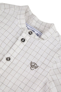 Chemise Baby Tc Club en lin mélangé - Graphite