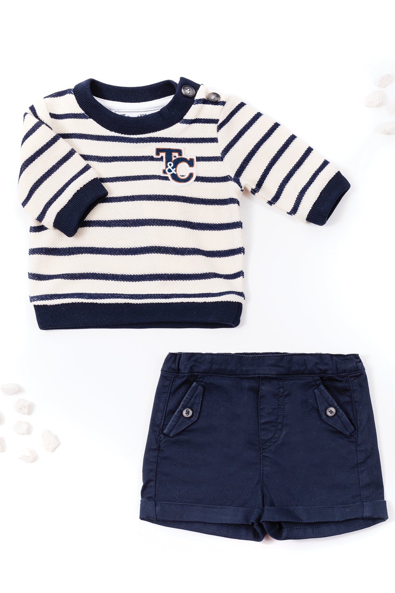 Baby Explorateur sweatshirt - Ecru