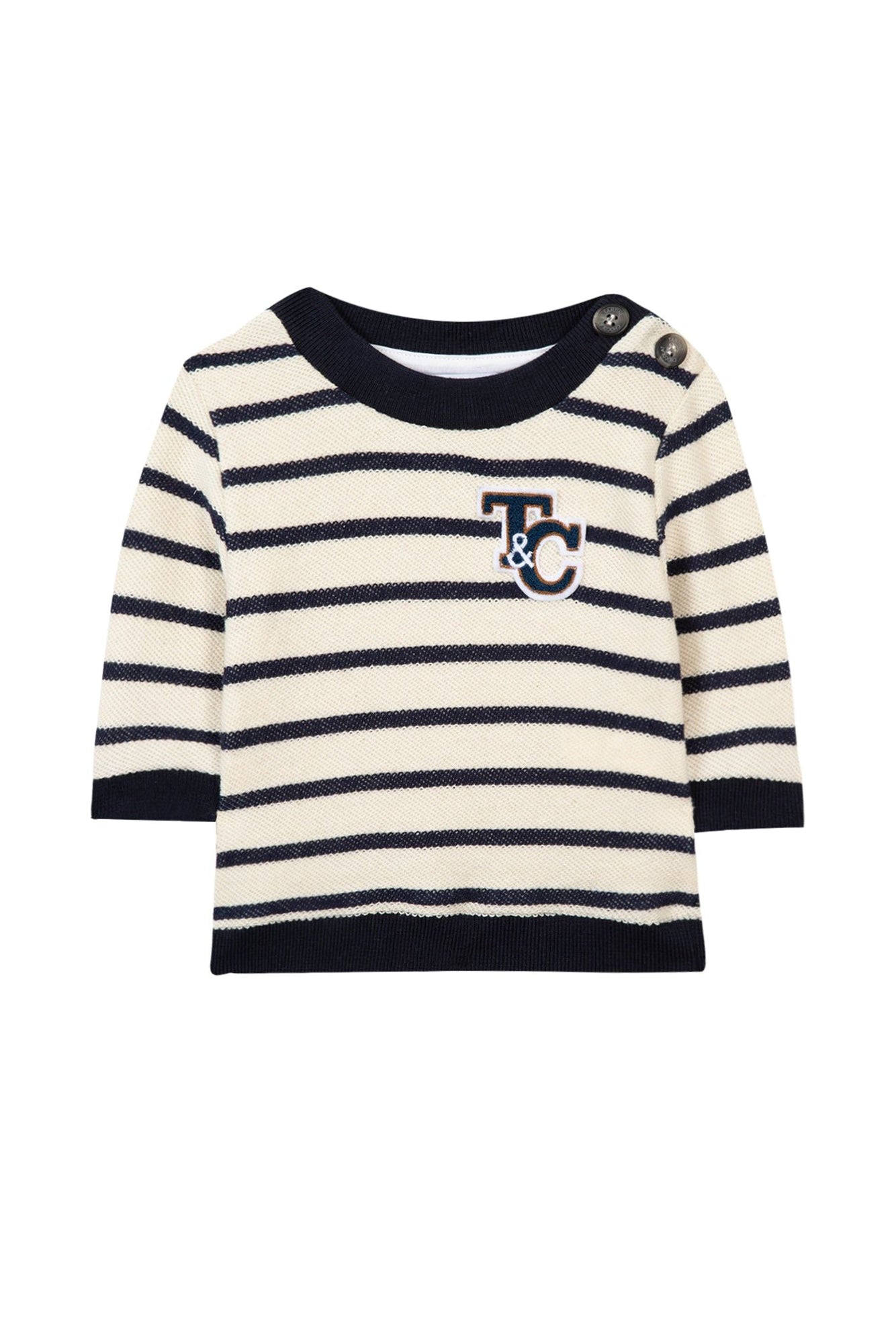 Baby Explorateur sweatshirt - Ecru