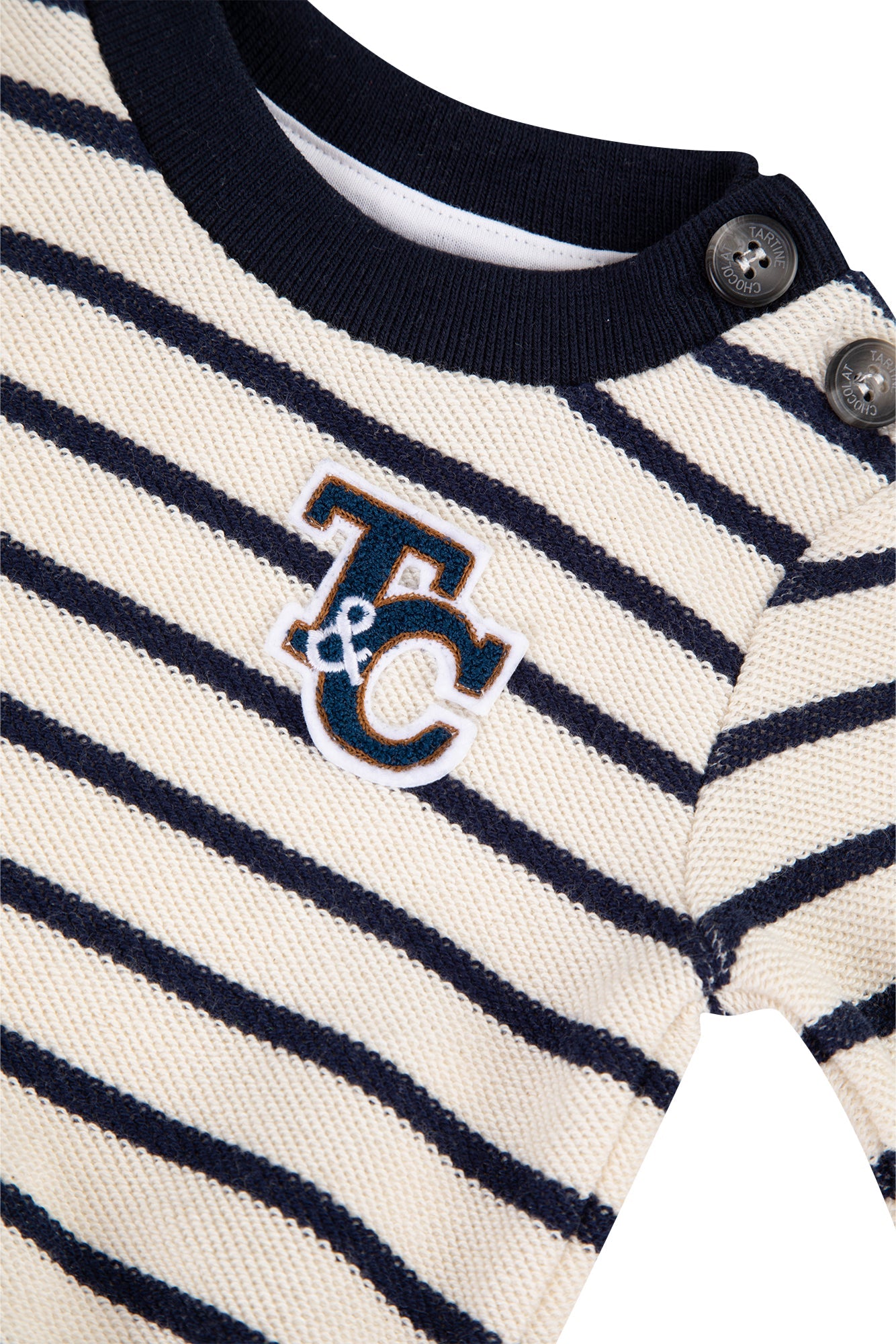 Baby Explorateur sweatshirt - Ecru