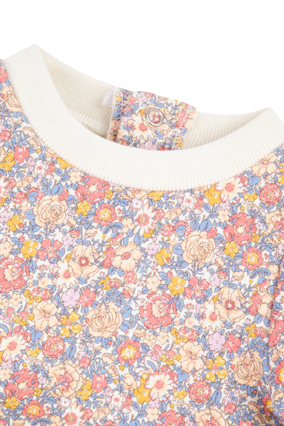 Sweatshirt Rêves Poétiques à fleurs baby girl