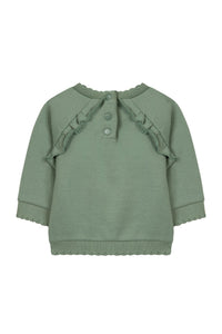 Sweat-shirt Baby Reves Poetiques - Kaki Clair