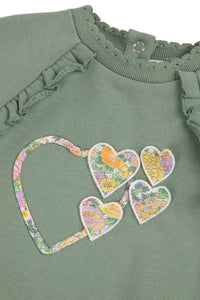 Baby Reves Poetiques sweatshirt - Light khaki