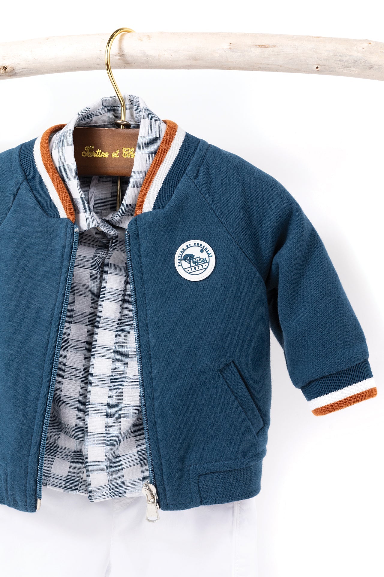 Gilet Baby Explorateur - Bleu Encre