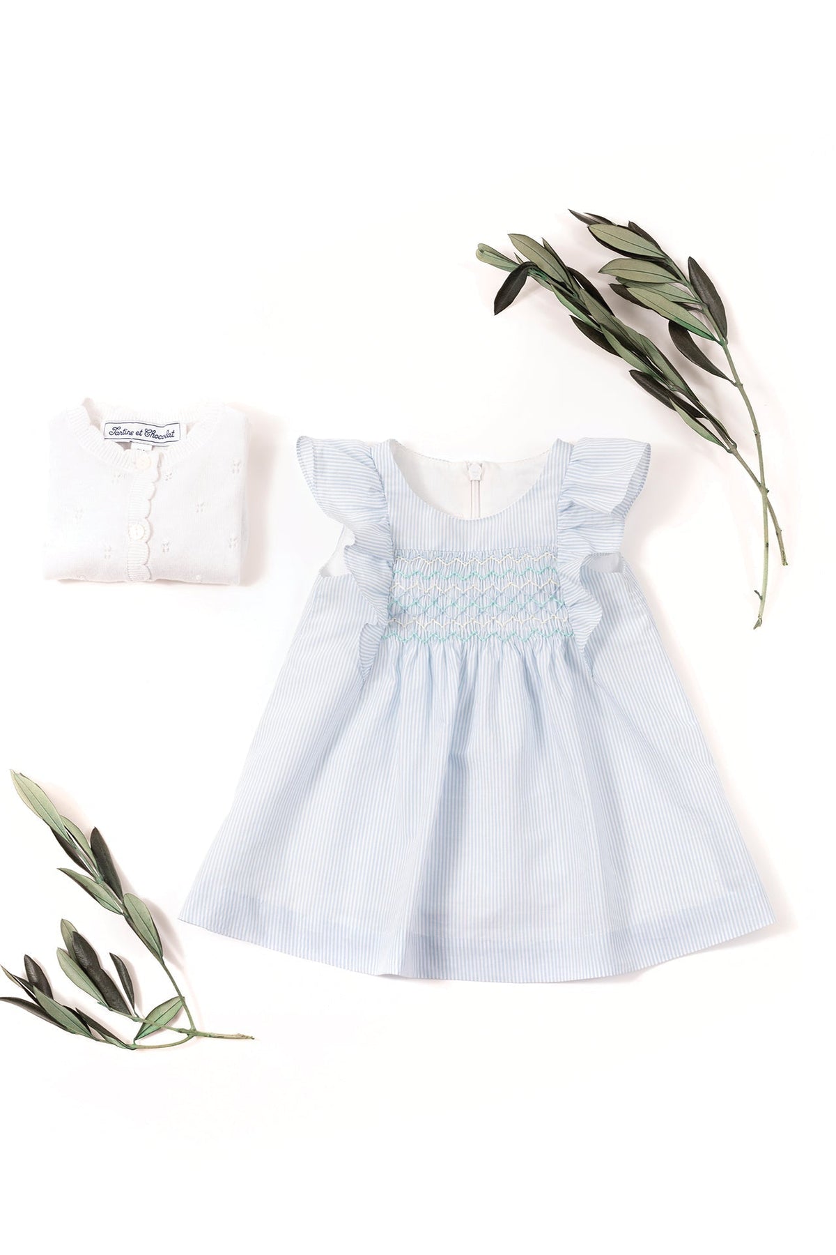 Cardigan Baby Balade Parisienne - Blanc