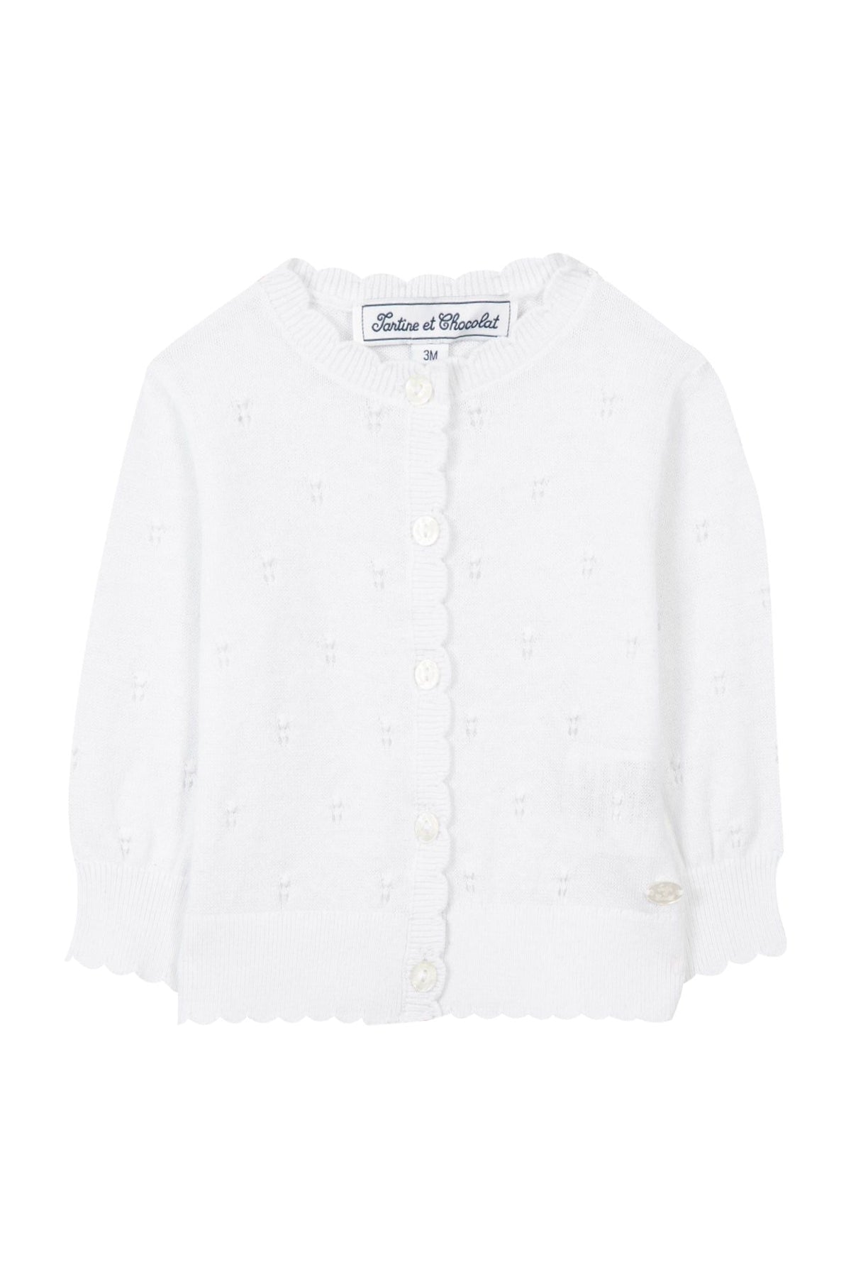 Cardigan Baby Balade Parisienne - Blanc
