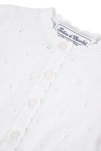 Cardigan Baby Balade Parisienne - Blanc