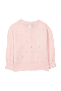 Cardigan Baby Reves Poetiques - Rose Pale