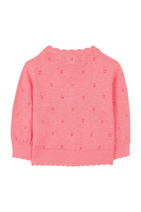 Baby Jardin d'éte cardigan - Medium pink
