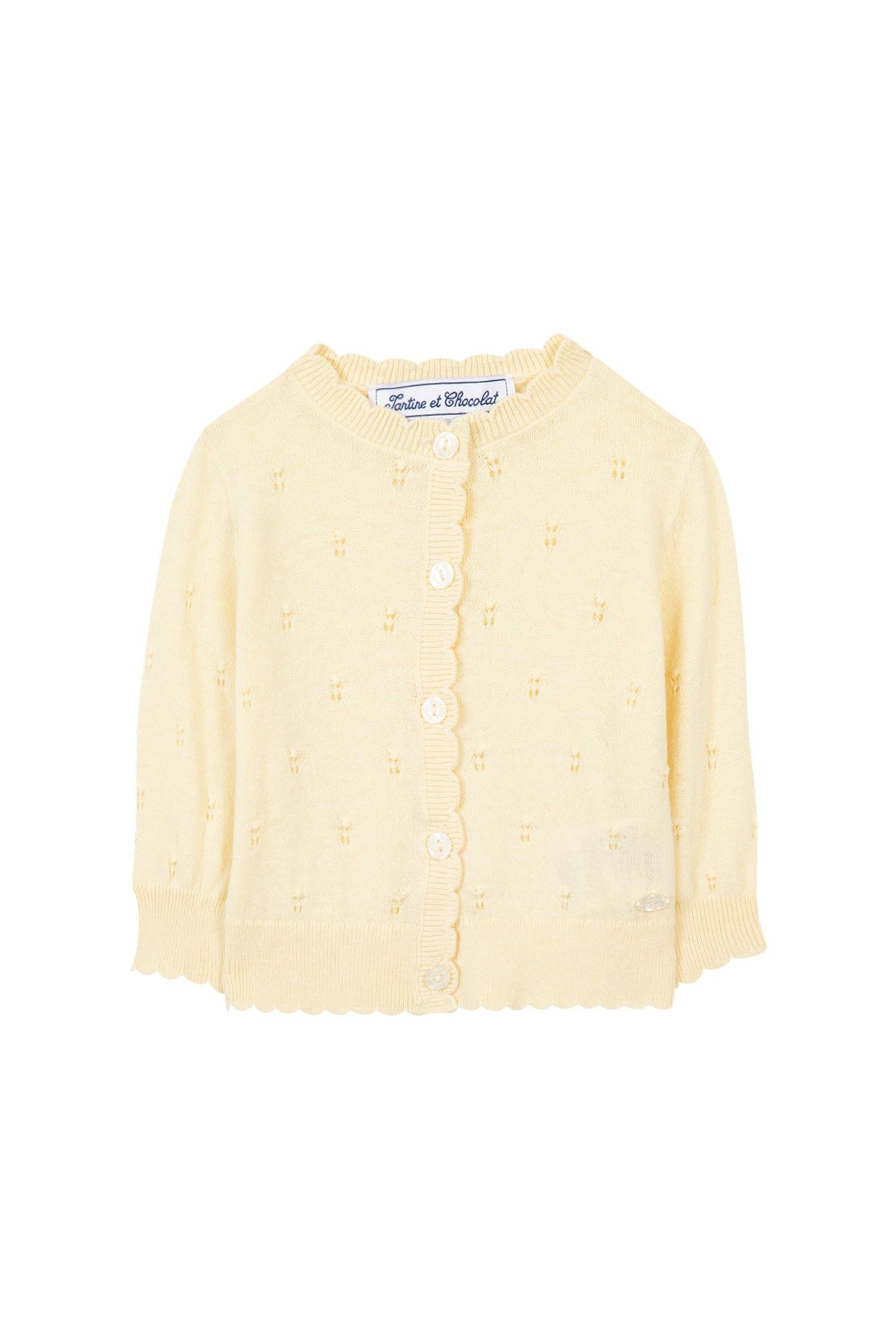 Cardigan Baby Balade Parisienne - Jaune Pale