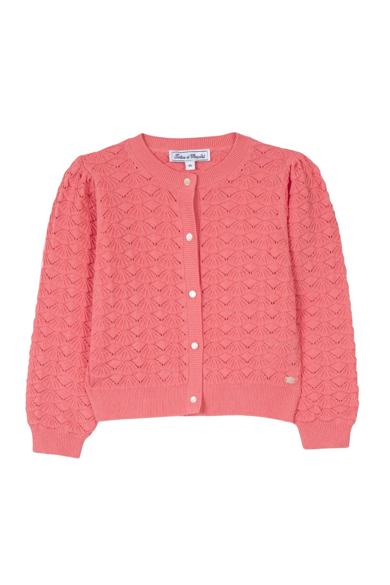Cardigan Jardin d'éte - Rose Moyen