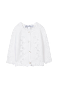 Baby Parfum Bucolique Cardigan - White