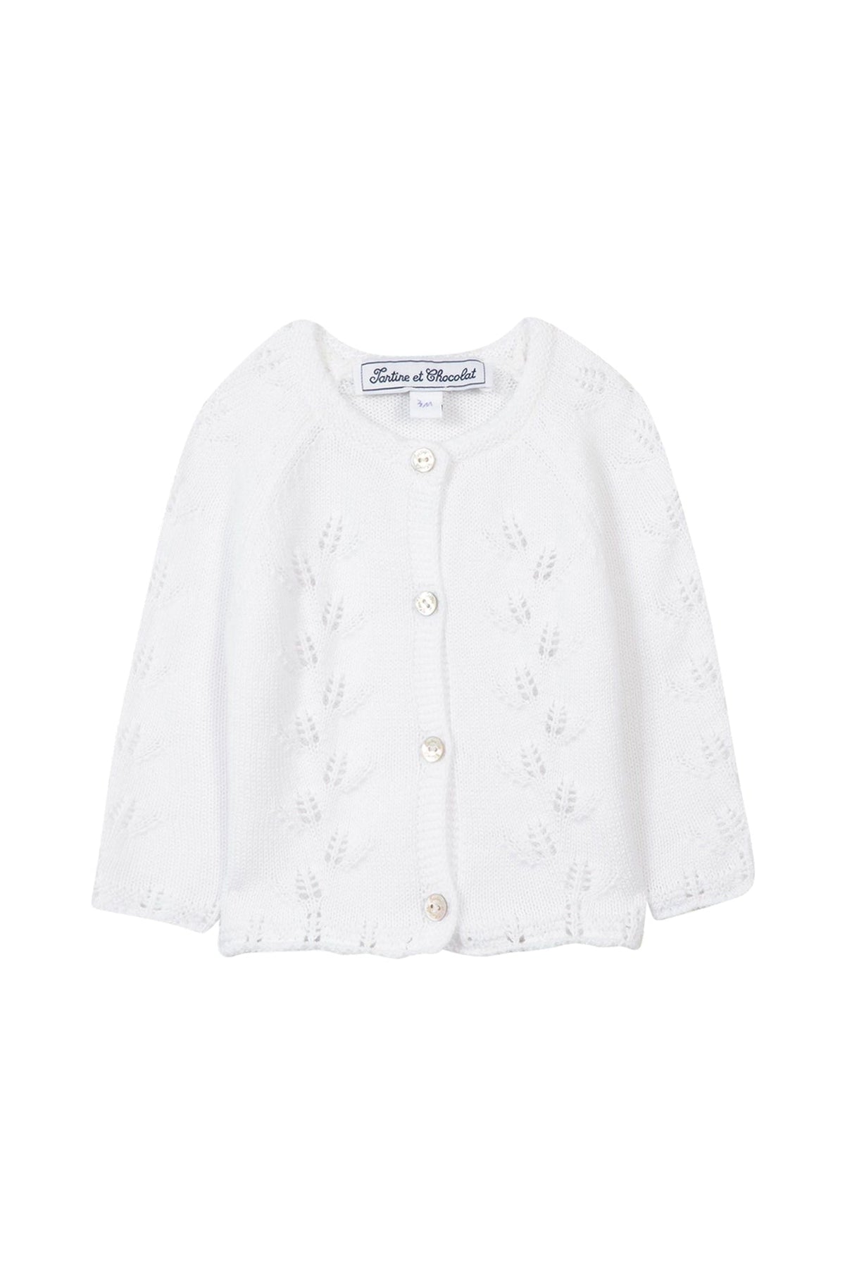 Cardigan Baby Parfum Bucolique - Blanc