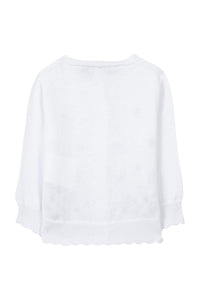 Cardigan Baby Balade Parisienne - White