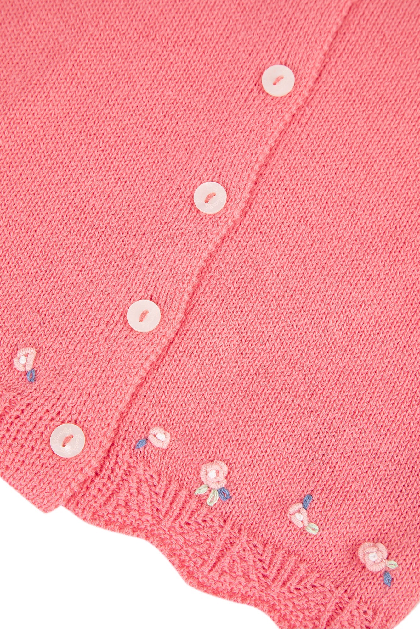 Baby Jardin d'éte cardigan - Medium pink