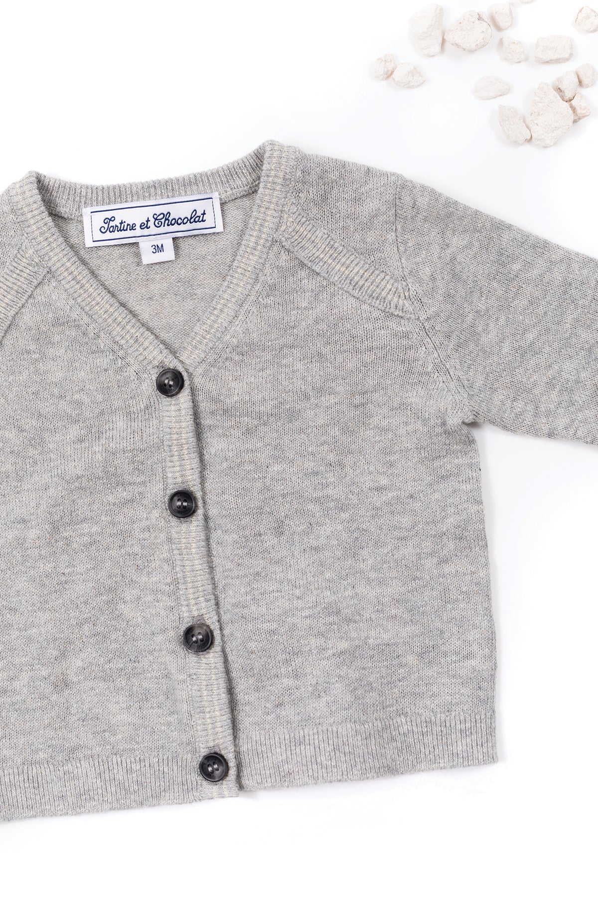 Pull - Beige chiné illustration ratton laveur