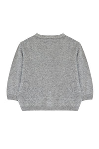 Pull - Beige chiné illustration ratton laveur