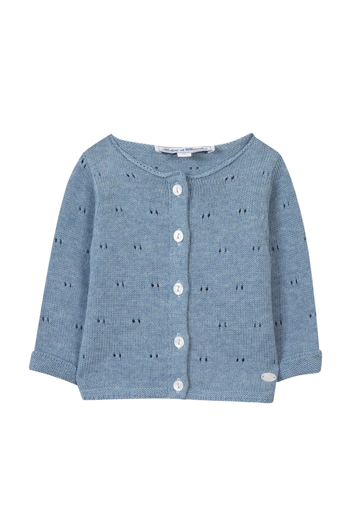 Gilet Mon Premier Trousseau - Bleu Nuage