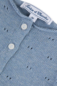 Gilet Mon Premier Trousseau - Bleu Nuage