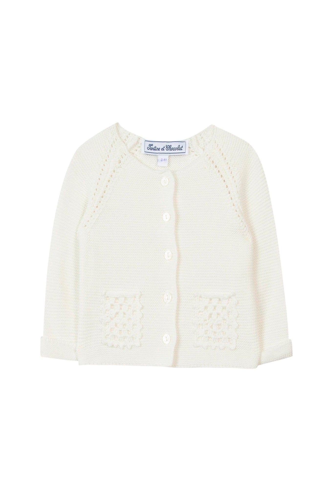 Cardigan Baby Reves Poetiques - Écru