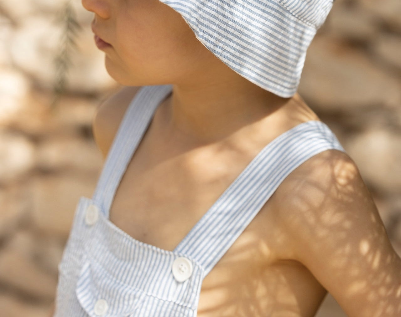Baby Carnet De Voyage Dungarees - Cobalt