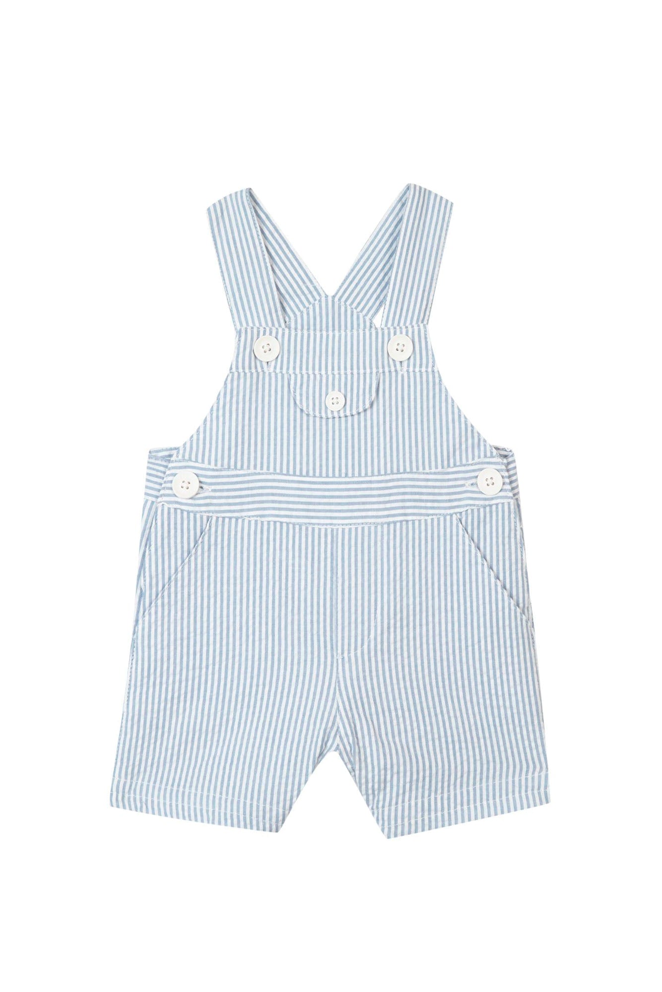 Baby Carnet De Voyage Dungarees - Cobalt