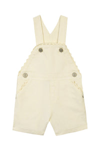 Parisian-style cotton dungarees - Pale yellow