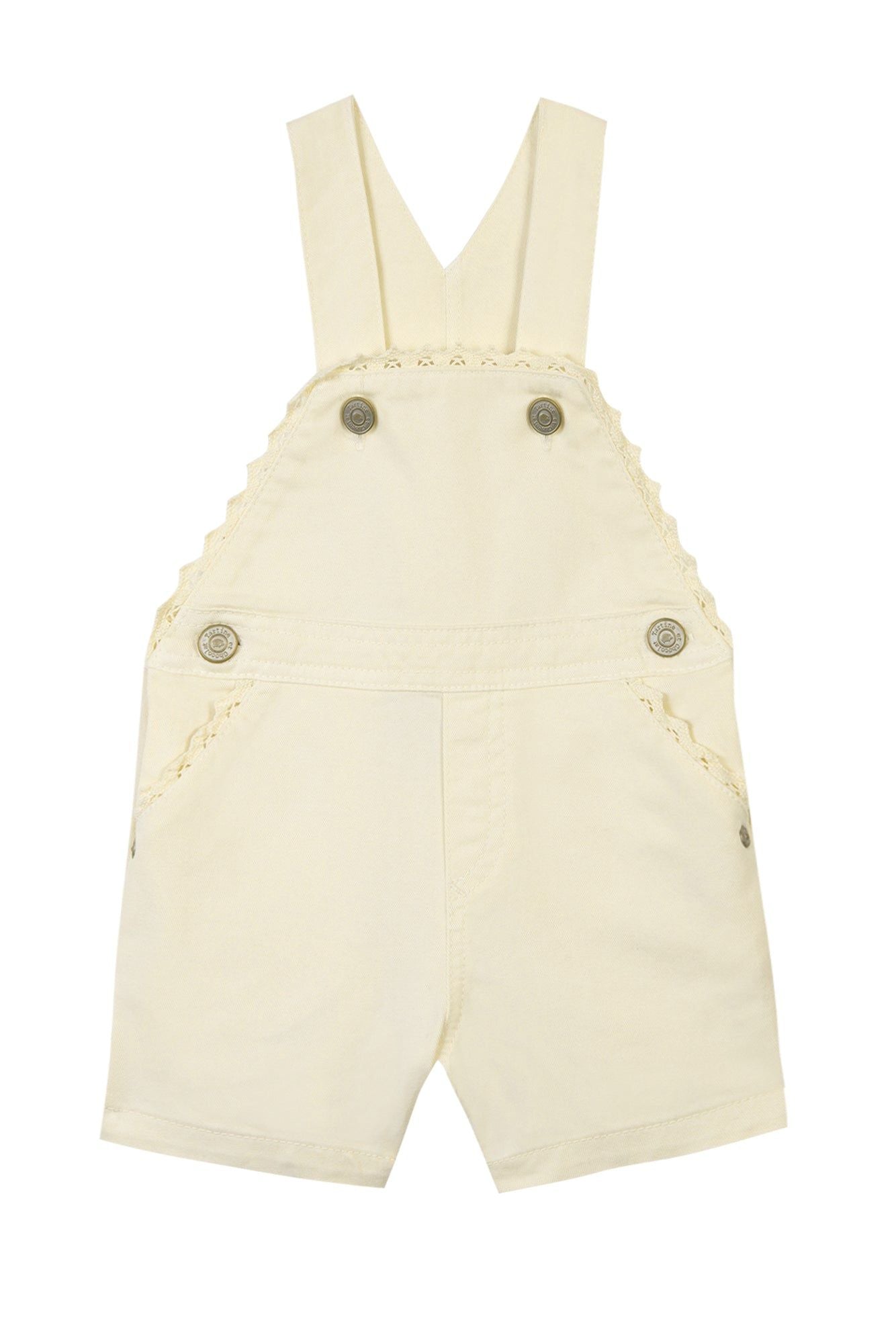 Balade Parisienne Baby Dungarees - Pale Yellow
