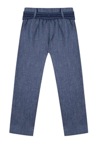 Pantalon Jardin d'éte en lin - Indigo