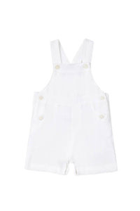 Salopette Baby Ceremonie en lin - Blanc